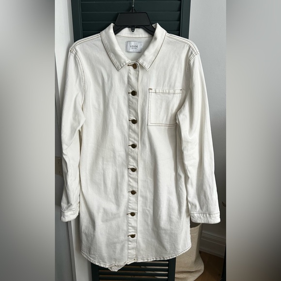 Legoe Heritage Maternity Denim Shirtdress - Picture 6 of 7